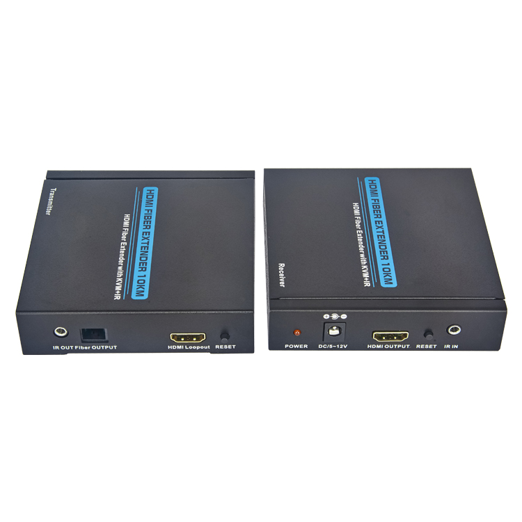 HDMI KVM Extender 10KM over optical fiber with IR+TCP/IP