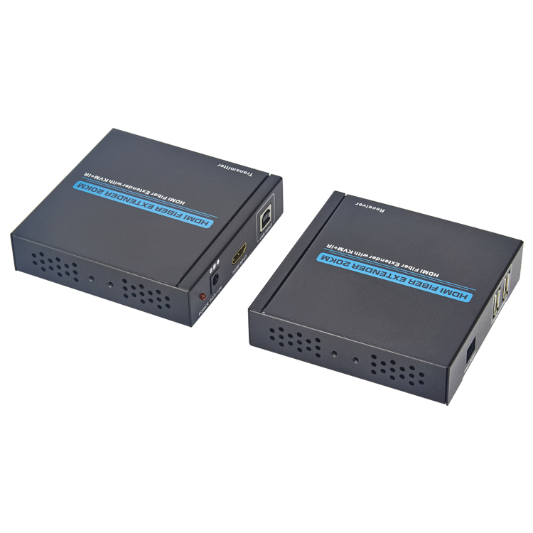 HDMI KVM Extender 20KM over optical fiber with IR+TCP/IP