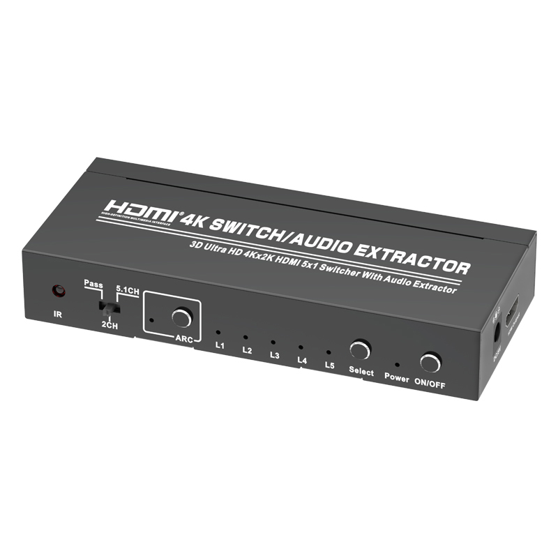 HDMI 5x1 Switcher (3D ARC Audio EDID setting 5.1CH/ADV/2CH)