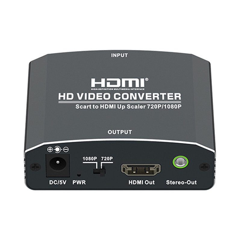 Scart to HDMI+Stereo Converter(Up Scaler)