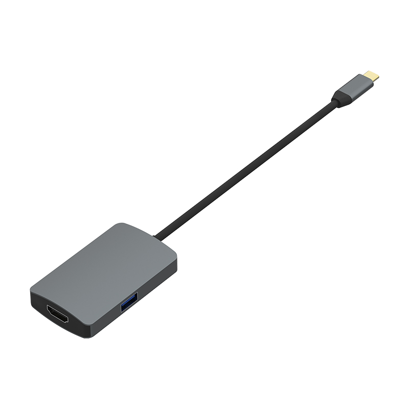 TYPE C to HDMI*2+USB3.0+PD