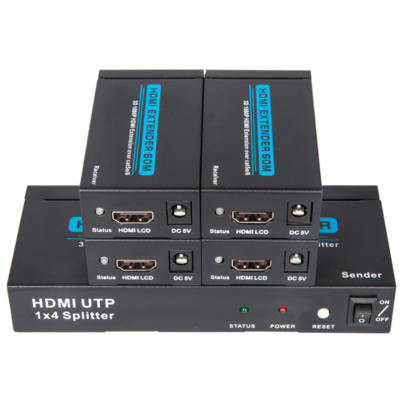 HDMI 1x4 60M UTP Splitter(3D Full HD 1080P)
