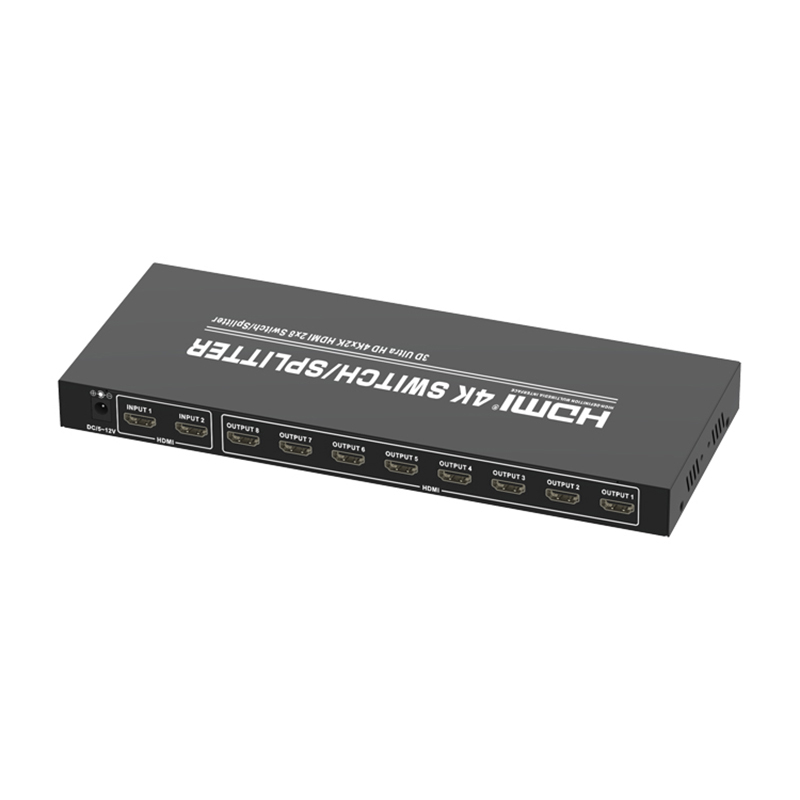 HDMI 2x8 Switch/Splitter(3D Ultra HD 4Kx2K)